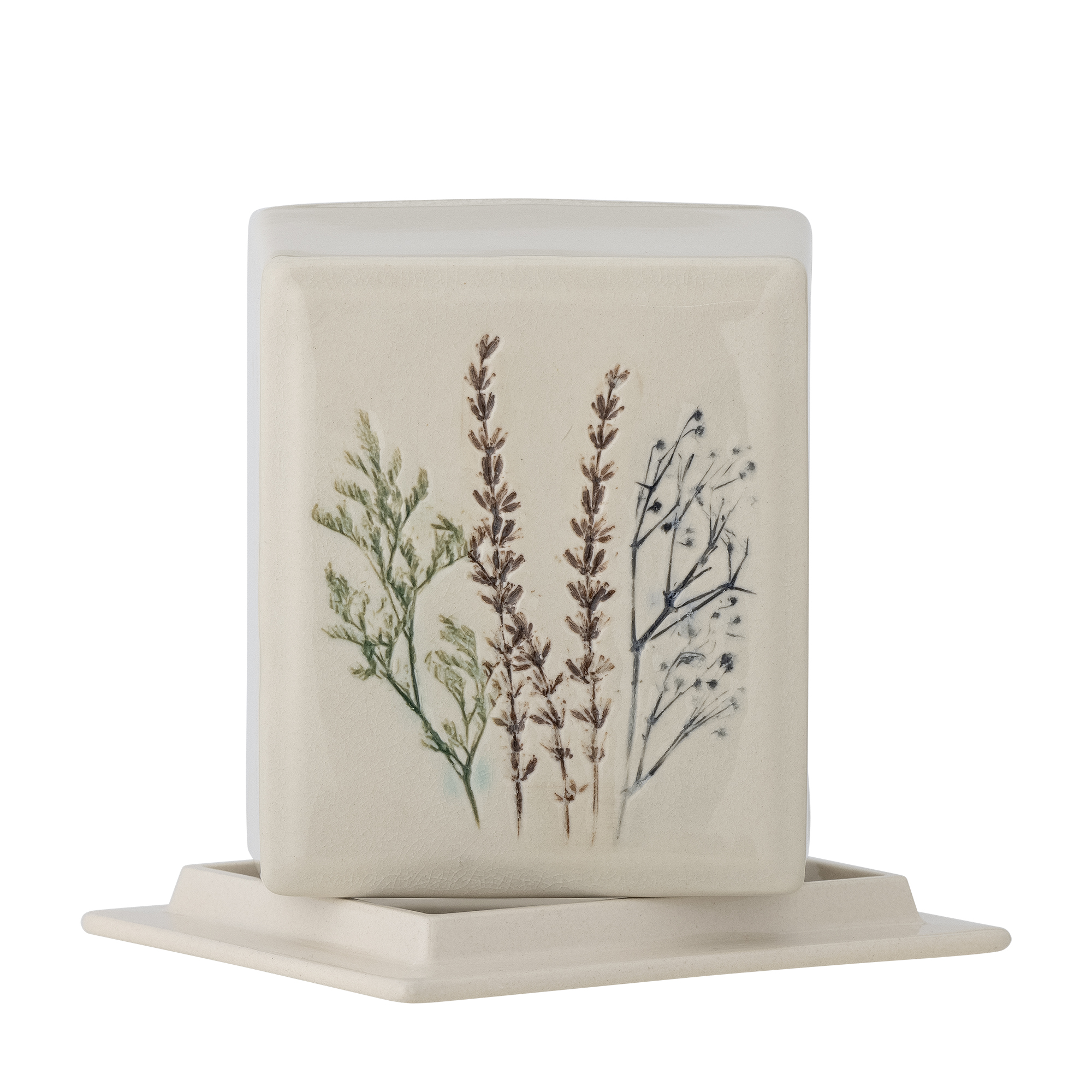 Bea Butter Box, Nature, Stoneware - Image 2