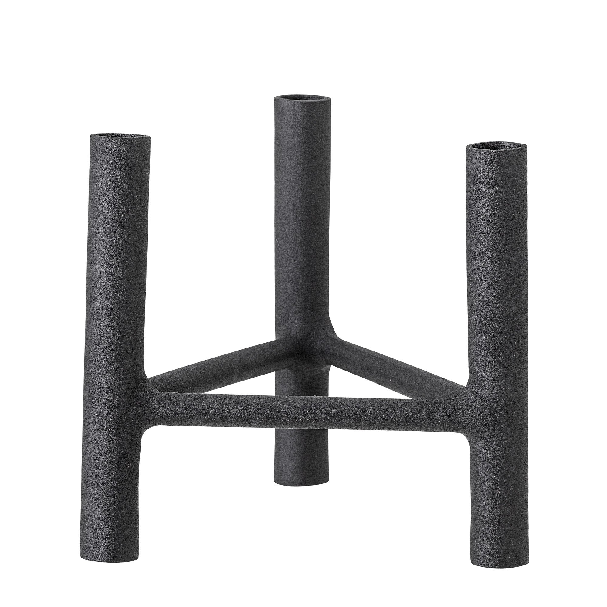 Deeb Candle Holder, Black, Aluminum
