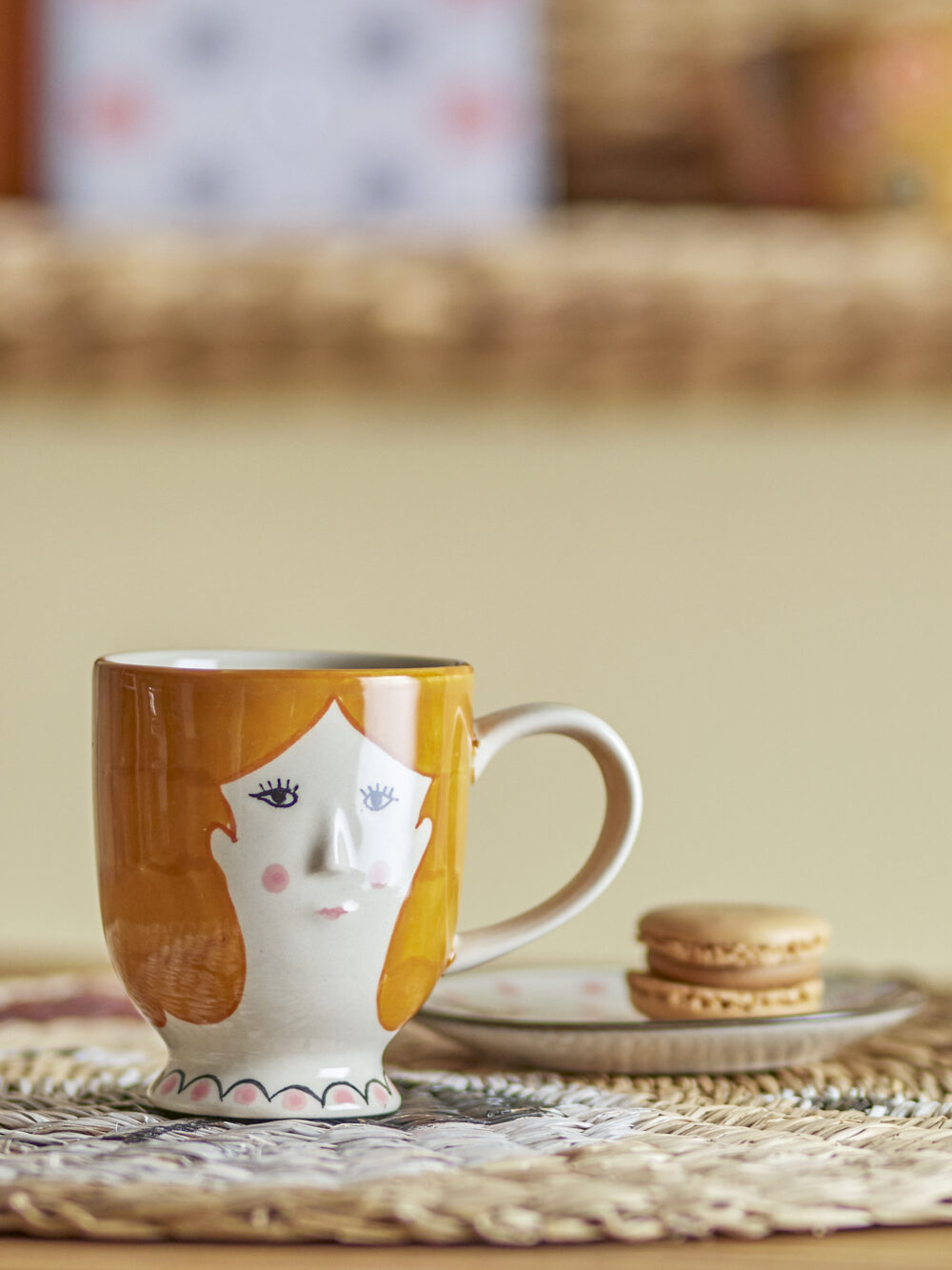 Jaya Cup, Orange, Stoneware - Image 3