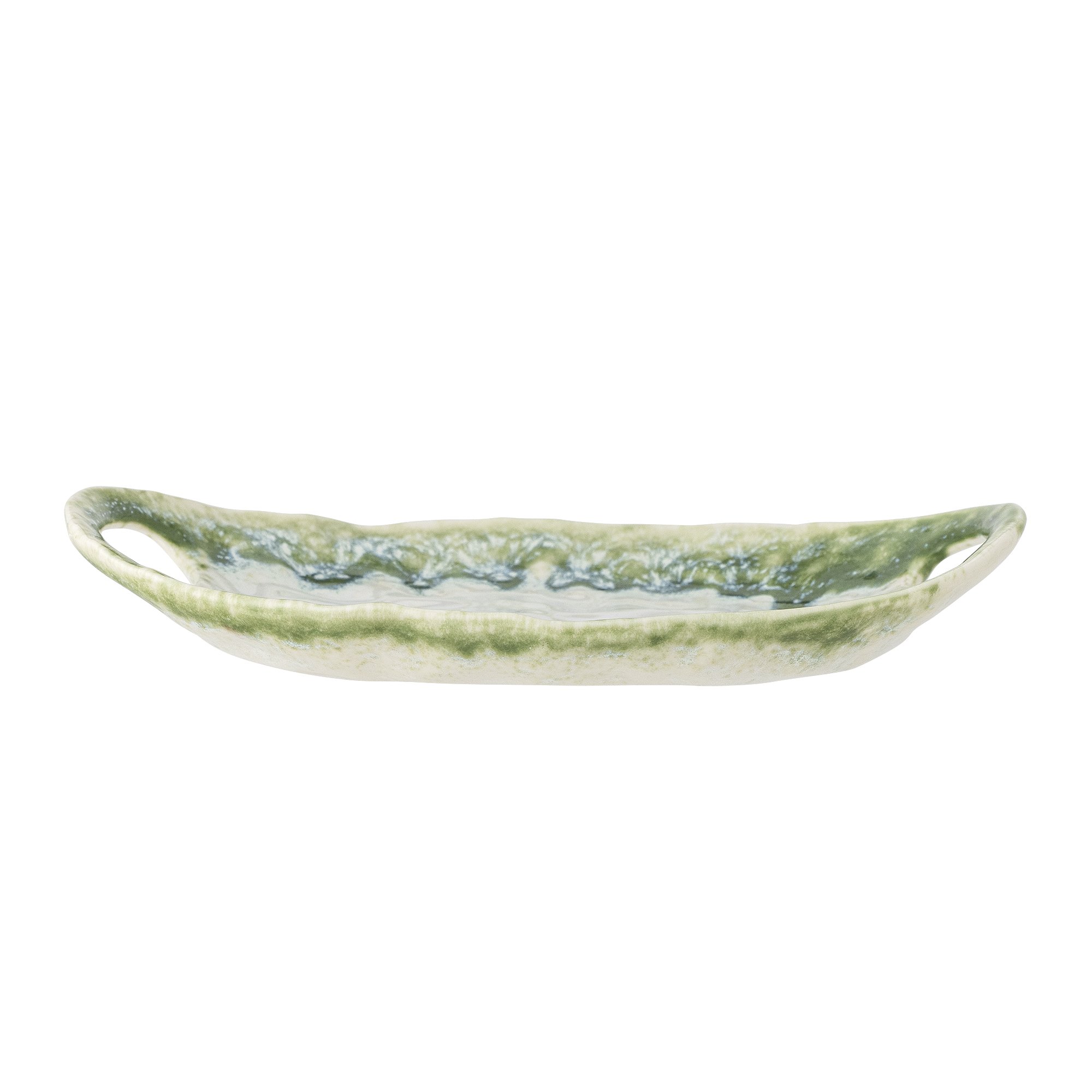 Prim Serving Plate, Green, Stoneware - Image 3