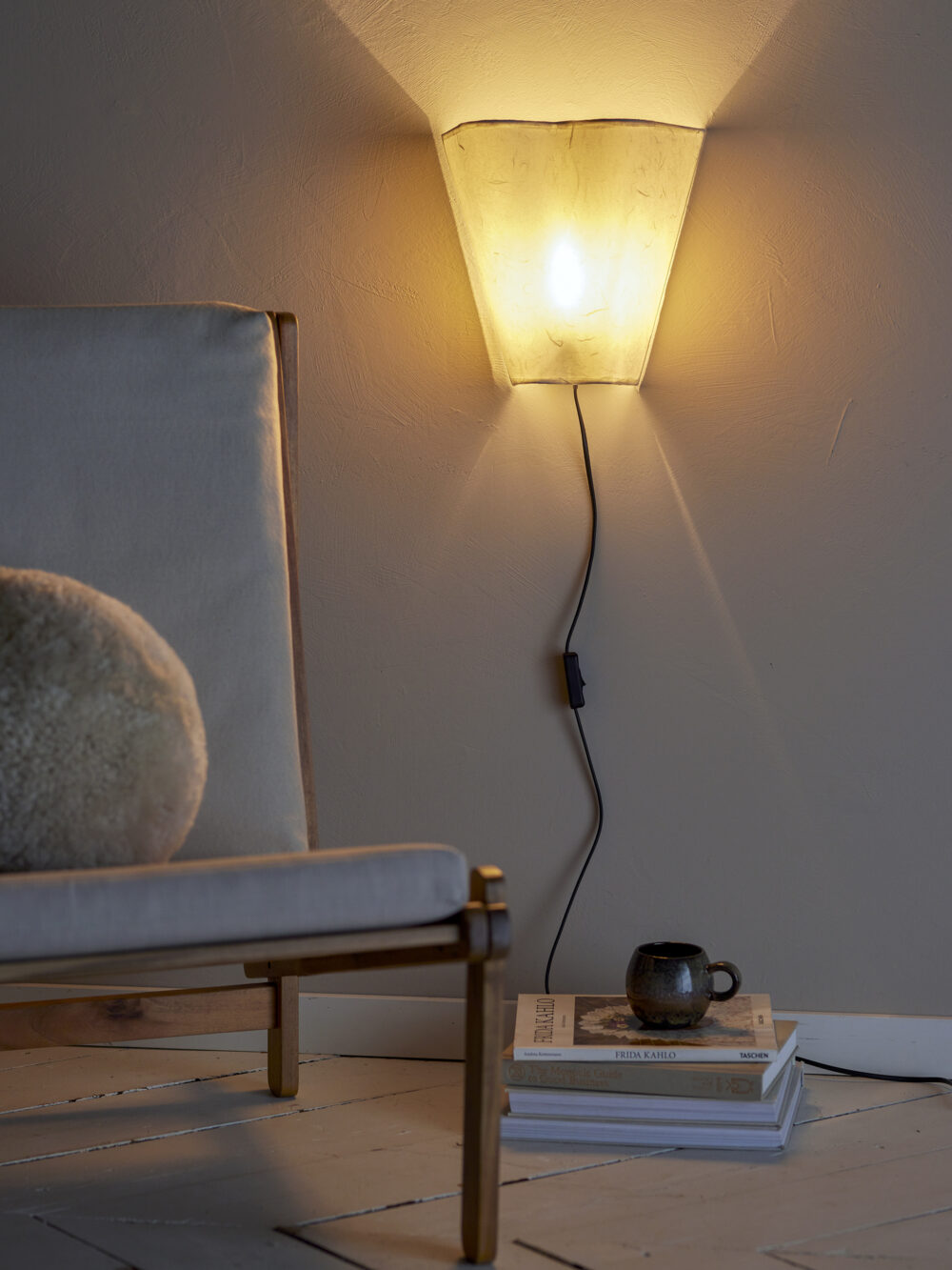 Janese Wall Lamp, White, Paper - Image 4