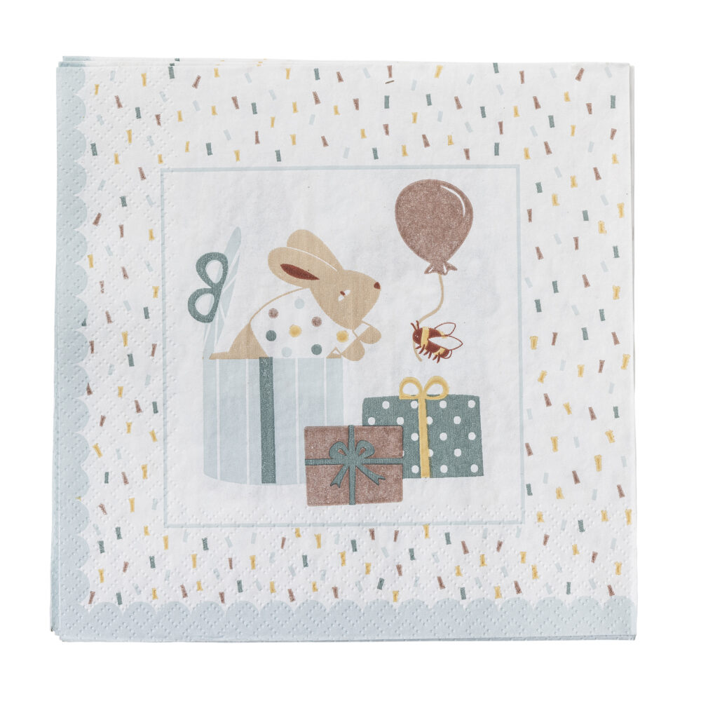 Celebrate Napkin, Blue, FSC® Mix, Paper - Image 3