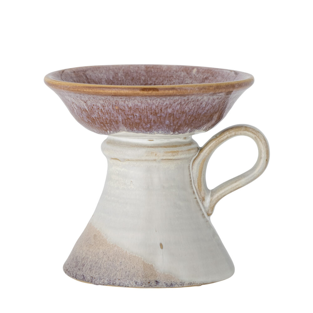 Soreyah Candle Holder, Rose, Stoneware