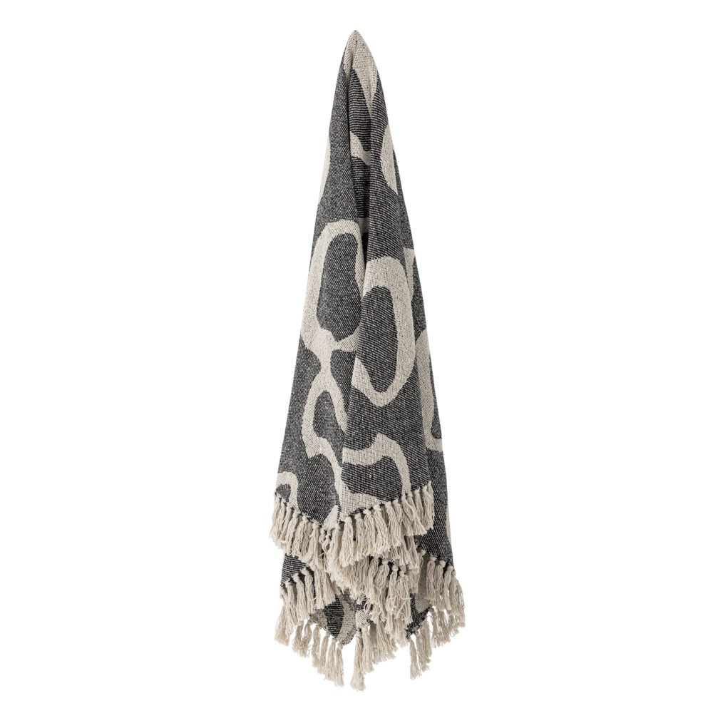 Salobre Throw, Black, Recycled Cotton - Image 3