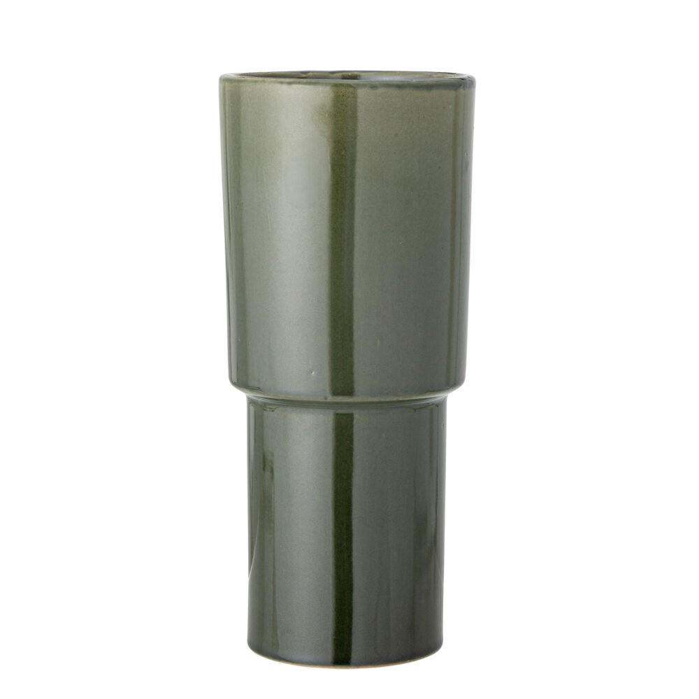 Marji Vase, Green, Stoneware