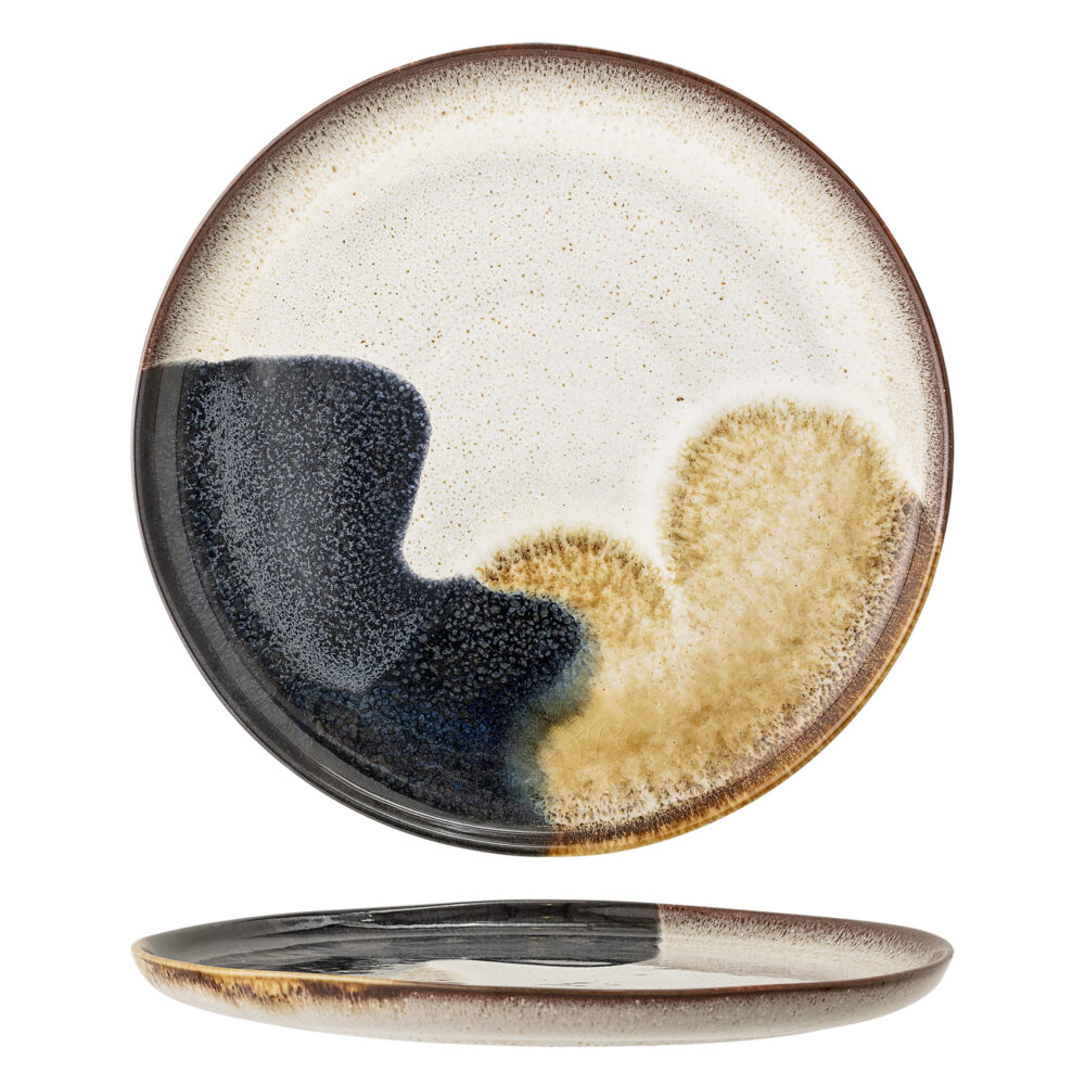 Jules Plate, Grey, Stoneware