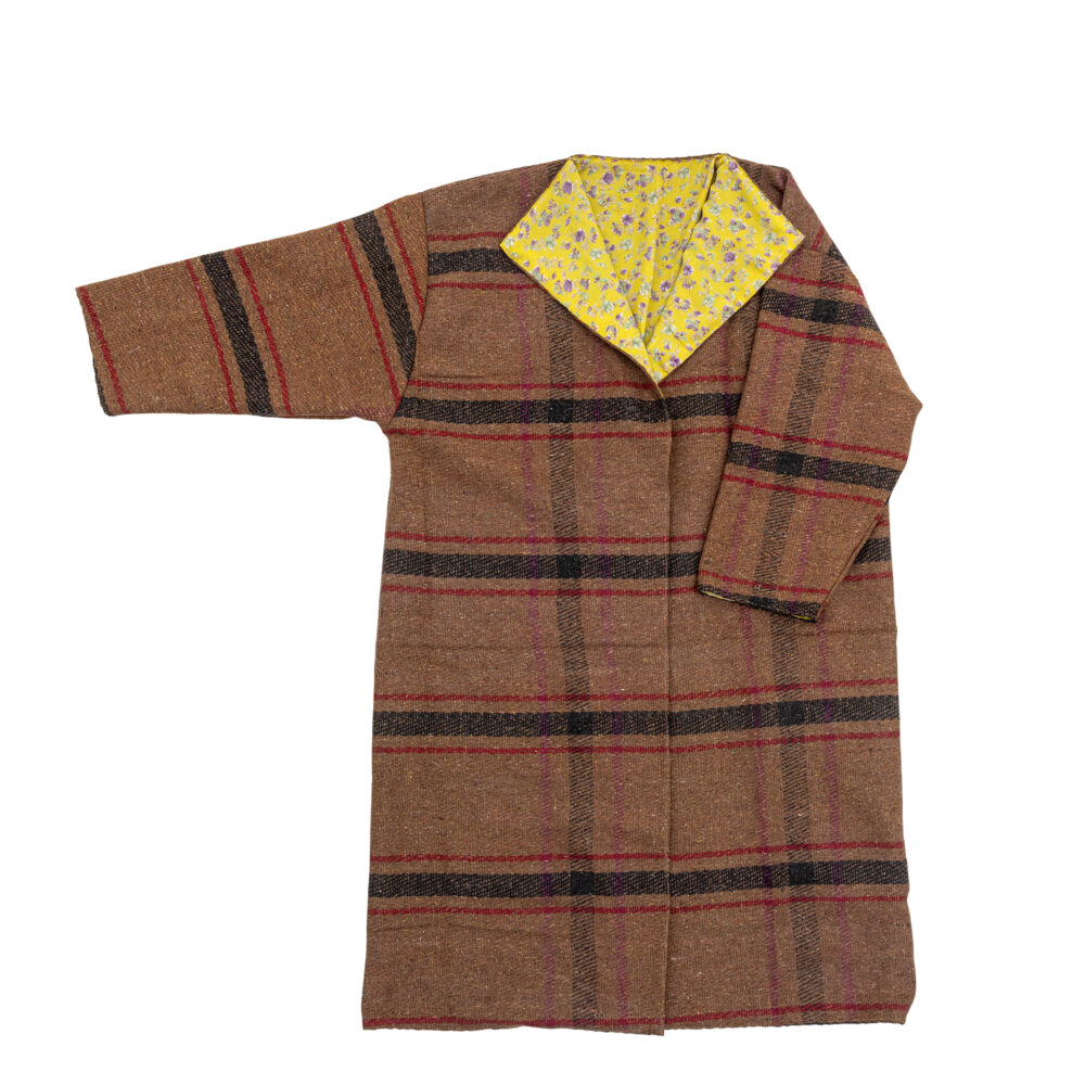 Rieti Kimono, Brown, Upcycled - Image 3