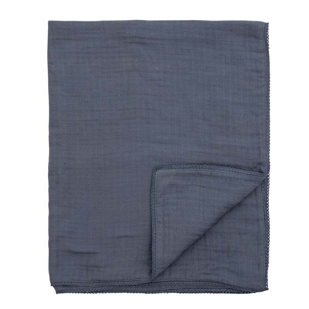 Muslin Blanket, Blue, Cotton