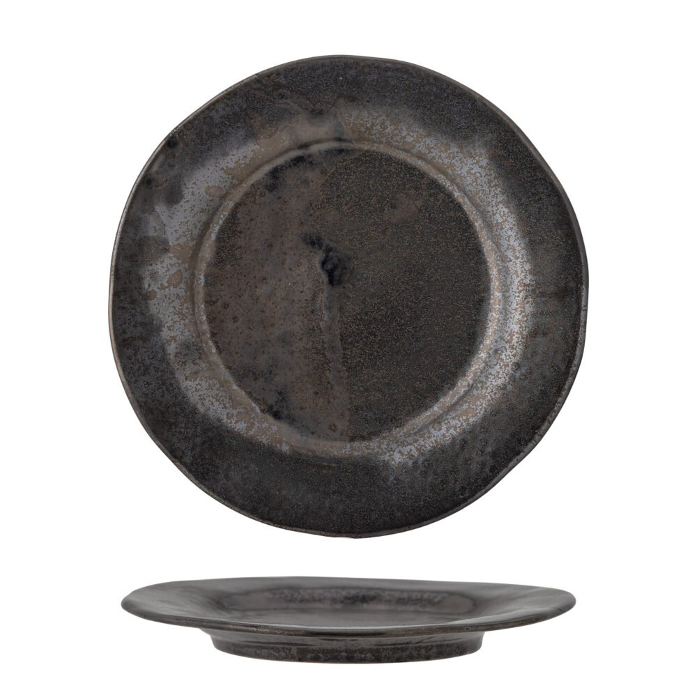 Linne Plate, Bronze, Stoneware