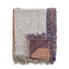 Clarita Throw, Orange, Recycled Cotton