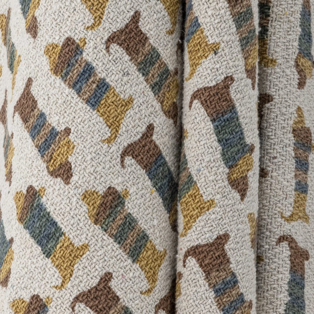 Charlie Throw, Brown, Recycled Cotton - Image 3