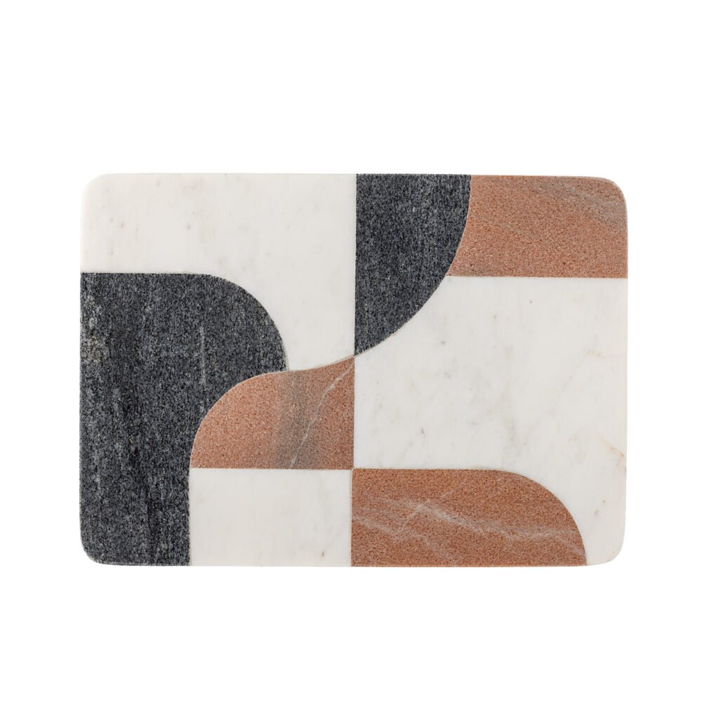 Jazzi Cutting Board, White, Marble - Image 3