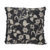 Mali Cushion, Black, Recycled Cotton