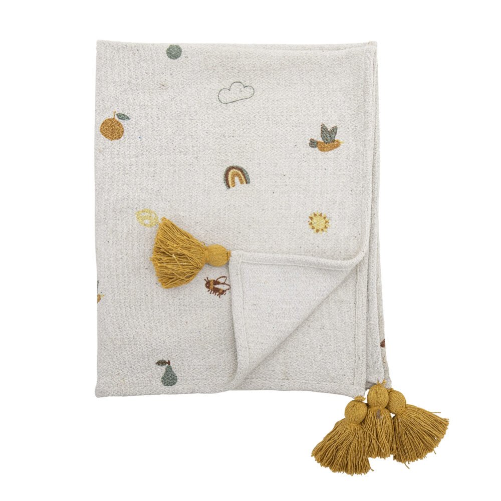 Agnes Throw, Nature, Recycled Cotton