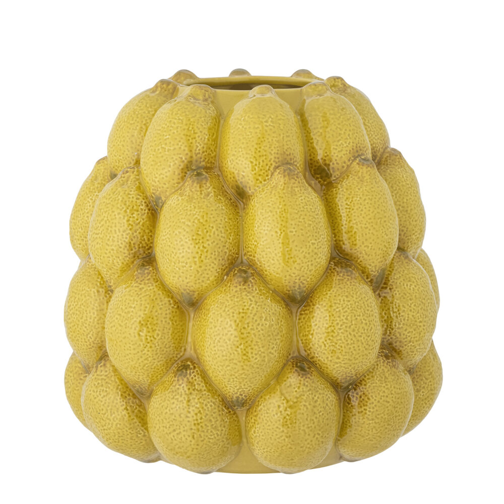 Limone Vase, Yellow, Stoneware