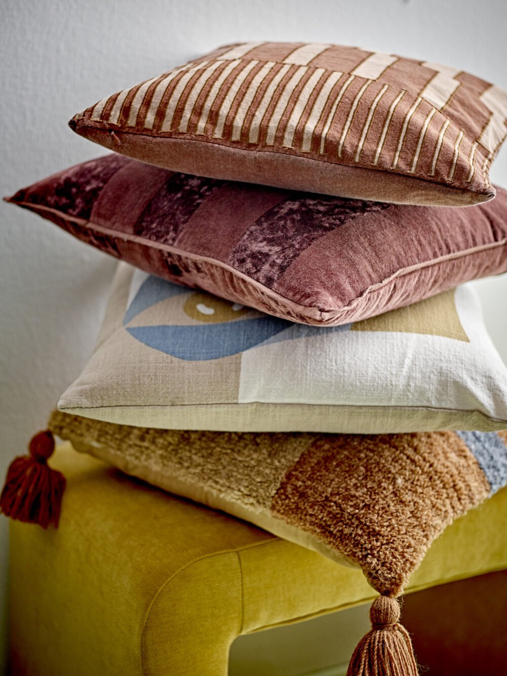Cowes Cushion, Brown, Cotton OEKO-TEX® - Image 4