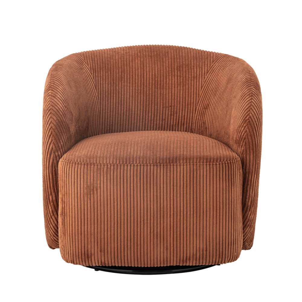 Pradi Lounge Chair, Orange, Polyester