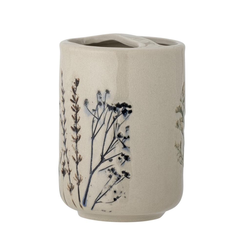 Bea Soap Dispenser Set, Nature, Stoneware - Image 3