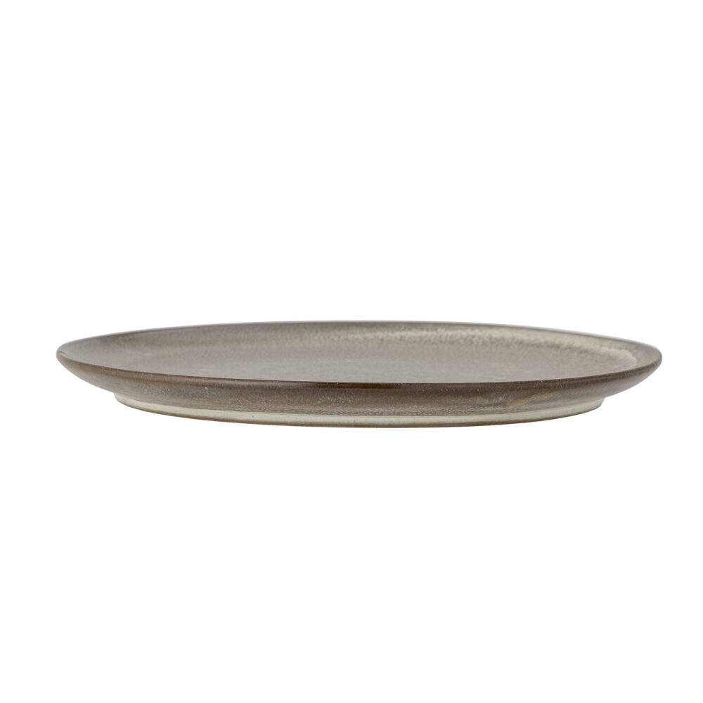 Nohr Plate, Brown, Stoneware - Image 3