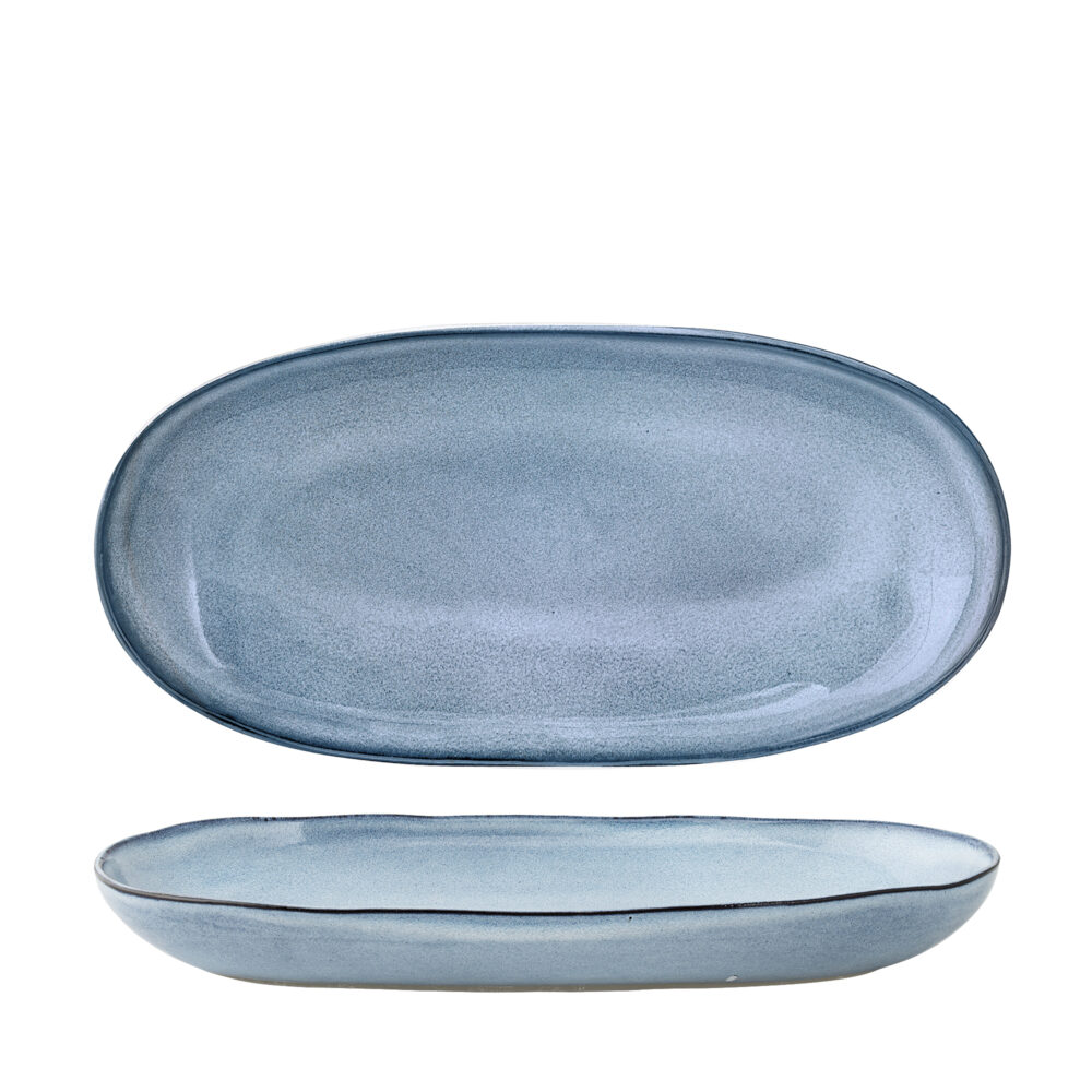Sandrine Serving Plate, Blue, Stoneware