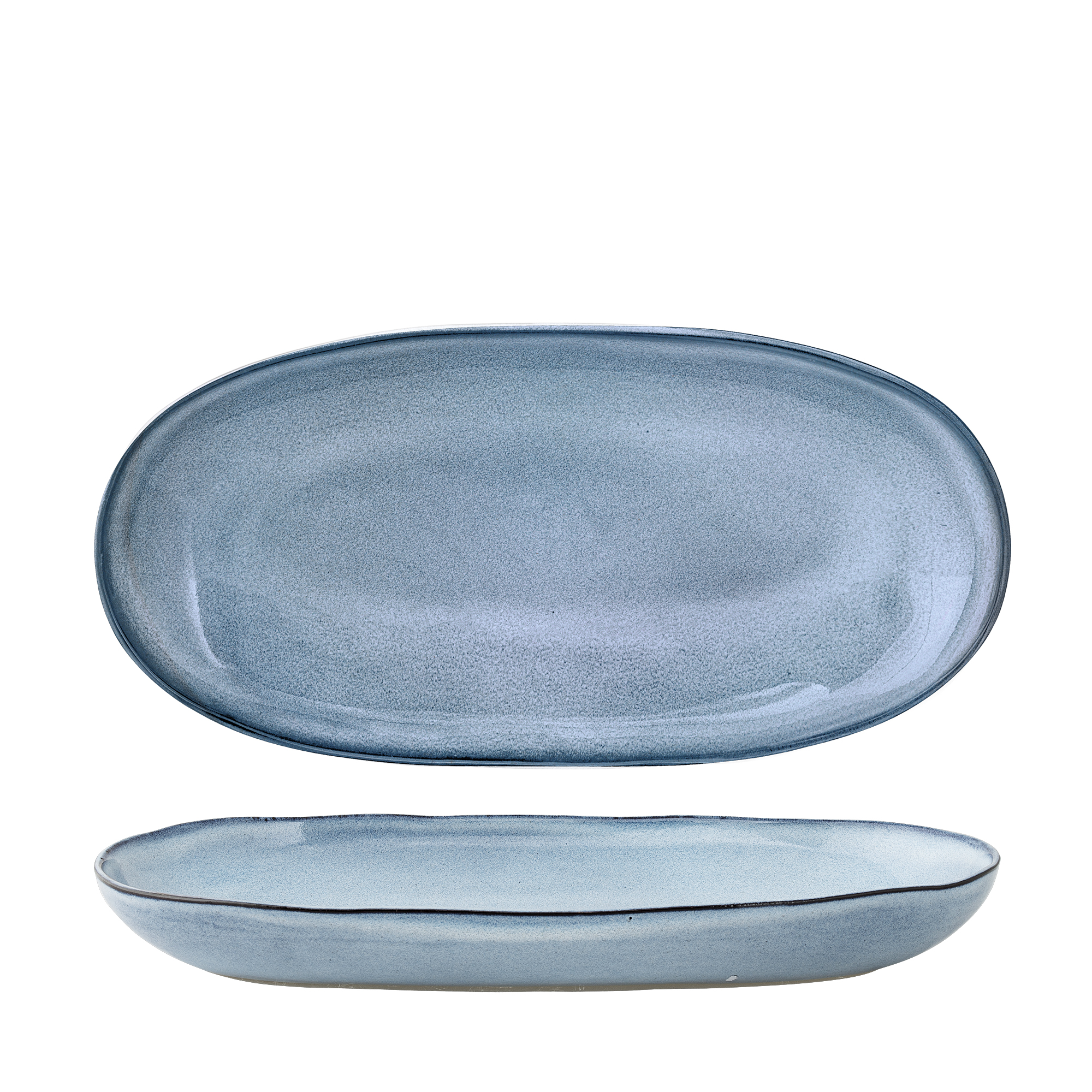 Sandrine Serving Plate, Blue, Stoneware