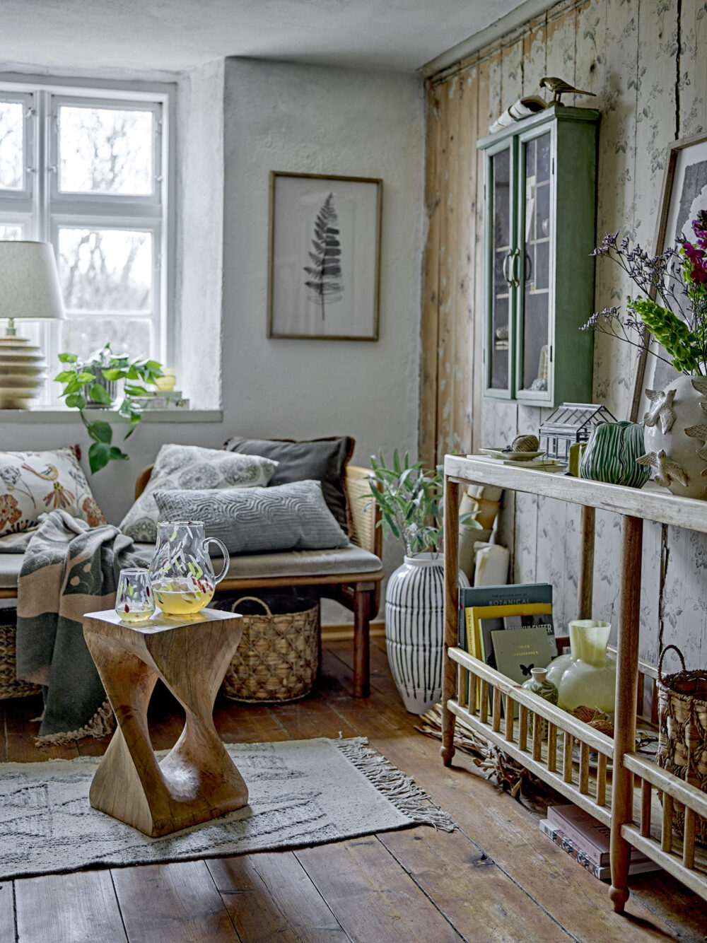 Nicolina Cushion, Green, Linen - Image 5