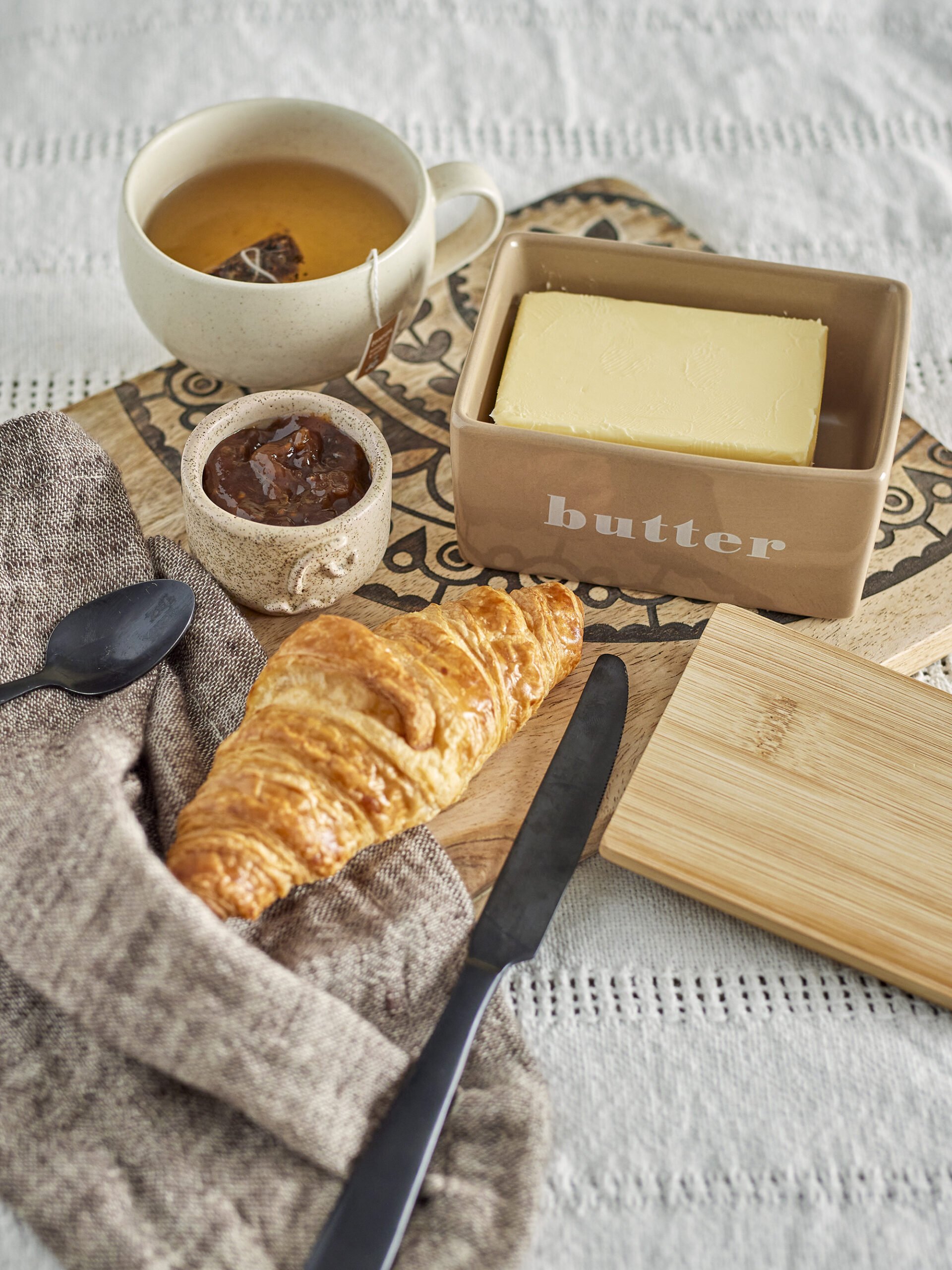 Hanyu Butter Box, Brown, Stoneware - Image 5
