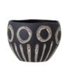 Magnus Flowerpot, Black, Stoneware