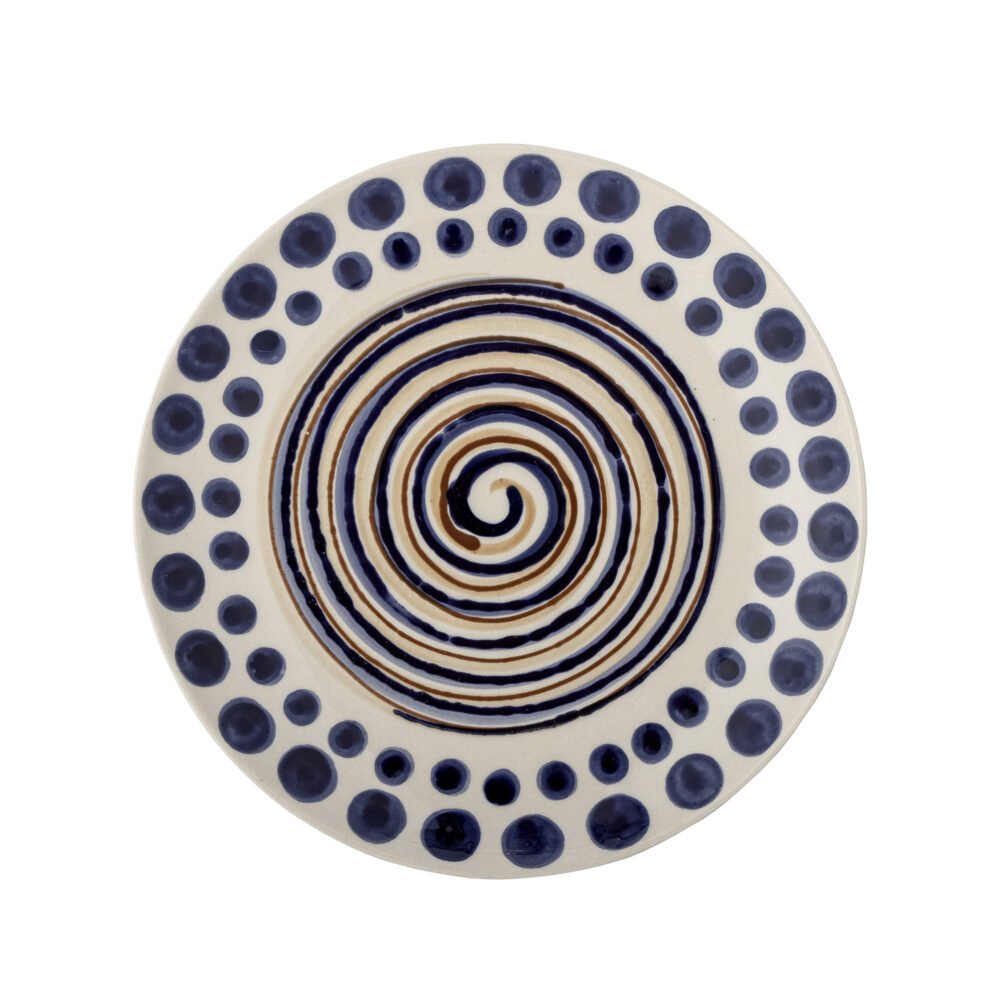 Shama Plate, Orange, Stoneware - Image 3