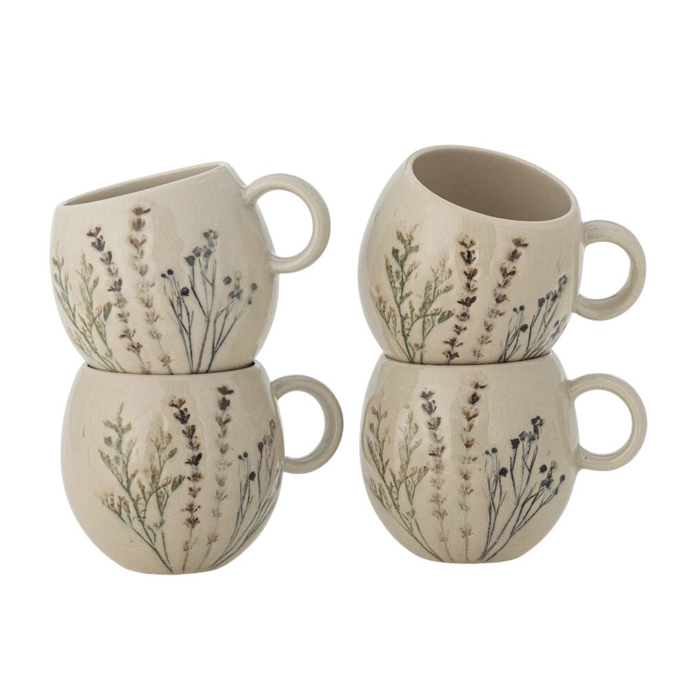 Bea Mug. Multipack, Nature, Stoneware