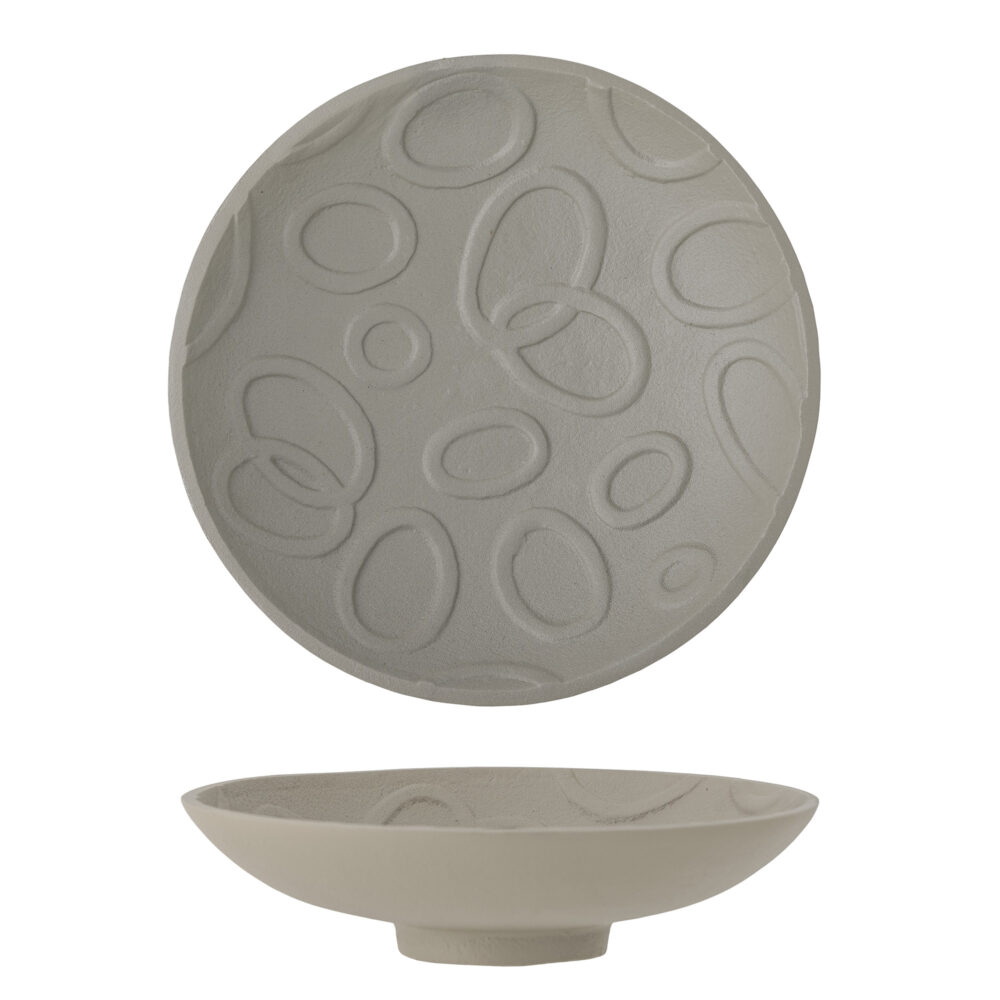 Idalou Bowl, Grey, Aluminum