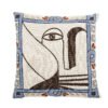 Rudaur Cushion, Blue, Cotton