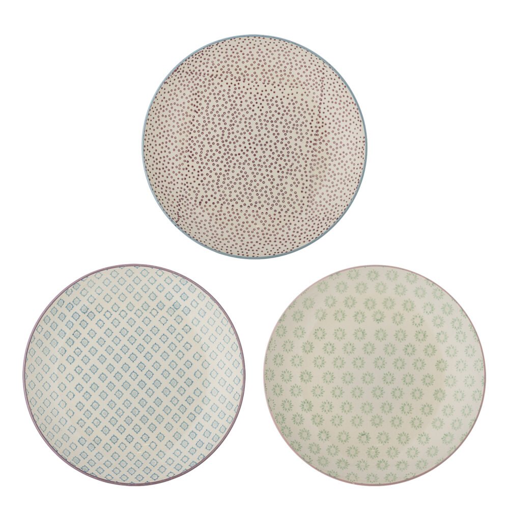 Patrizia Plate, Blue, Stoneware