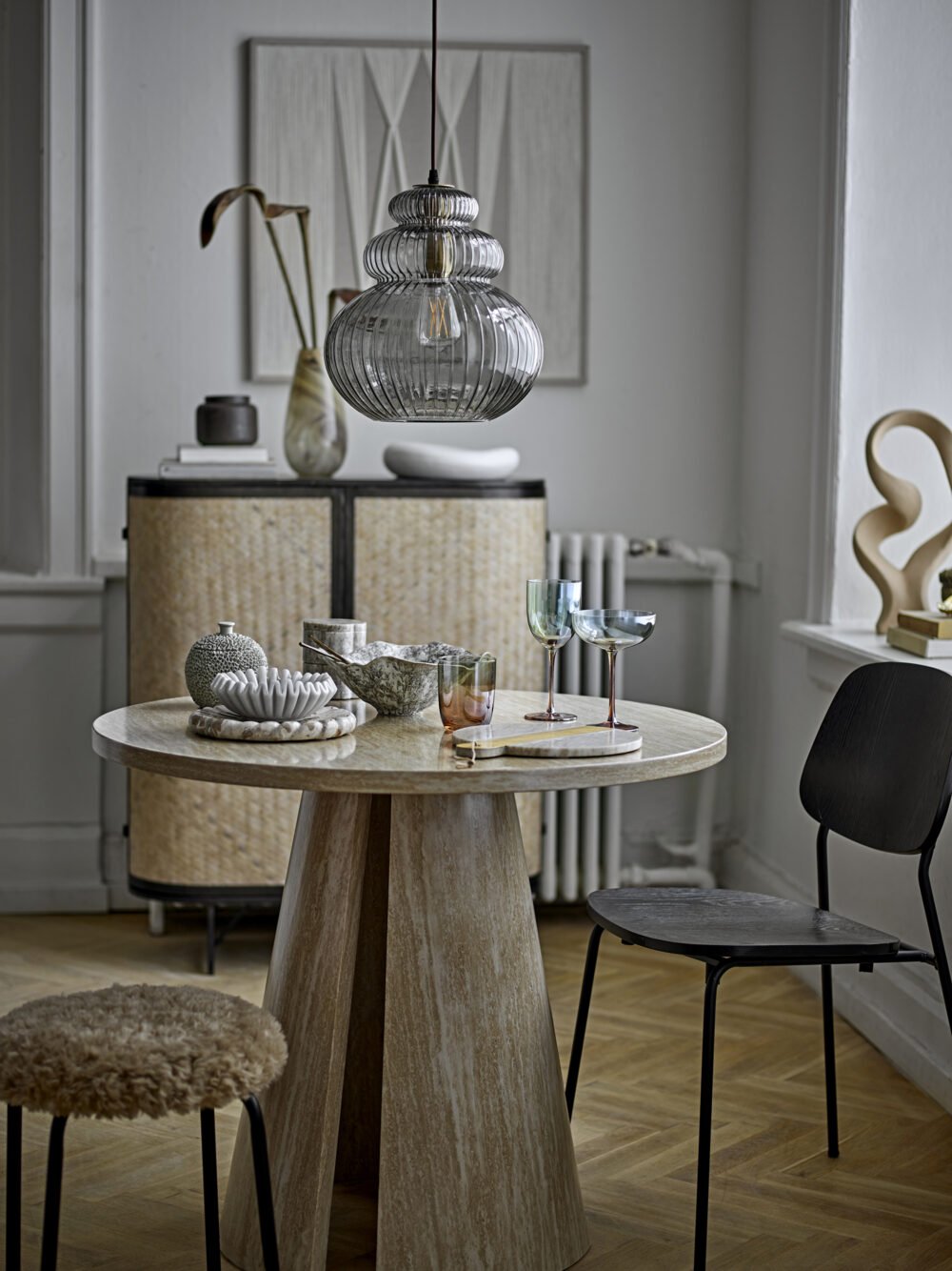 Sybia Pendant Lamp, Grey, Glass - Image 4