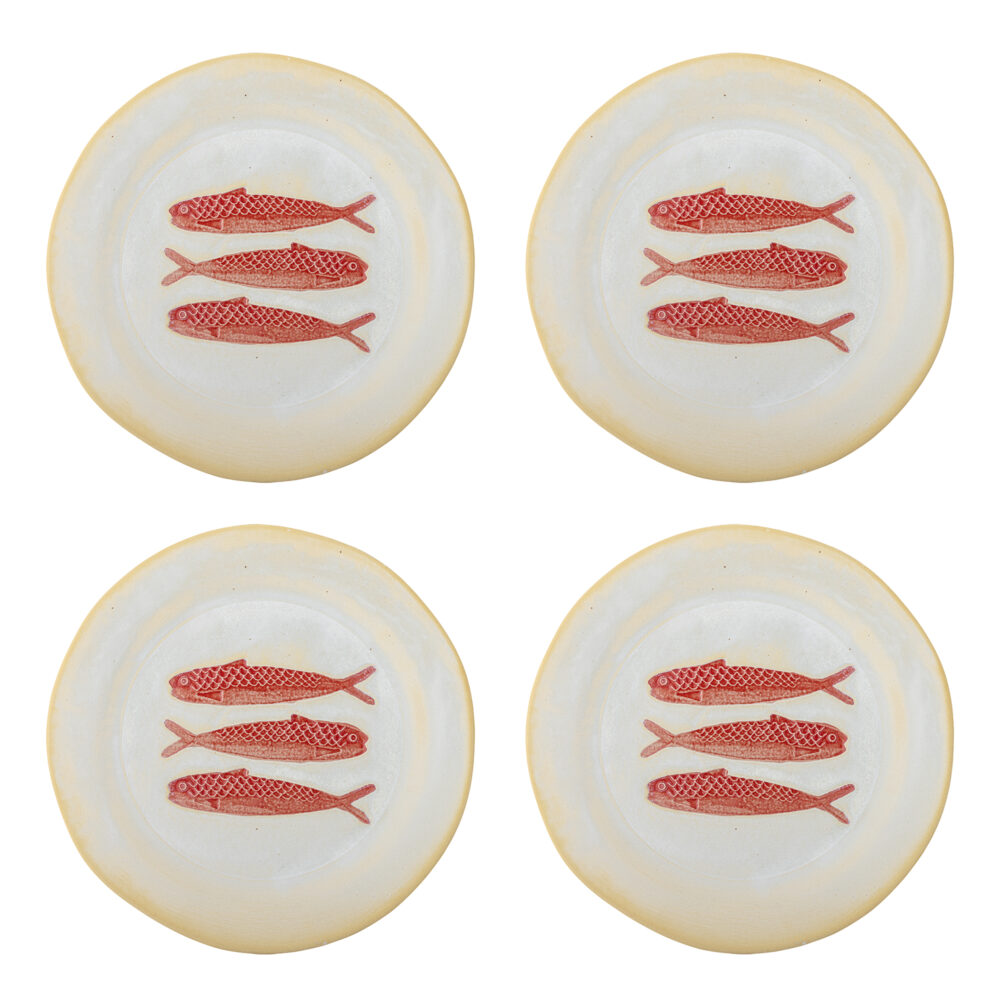Hadden Plate, Red, Stoneware