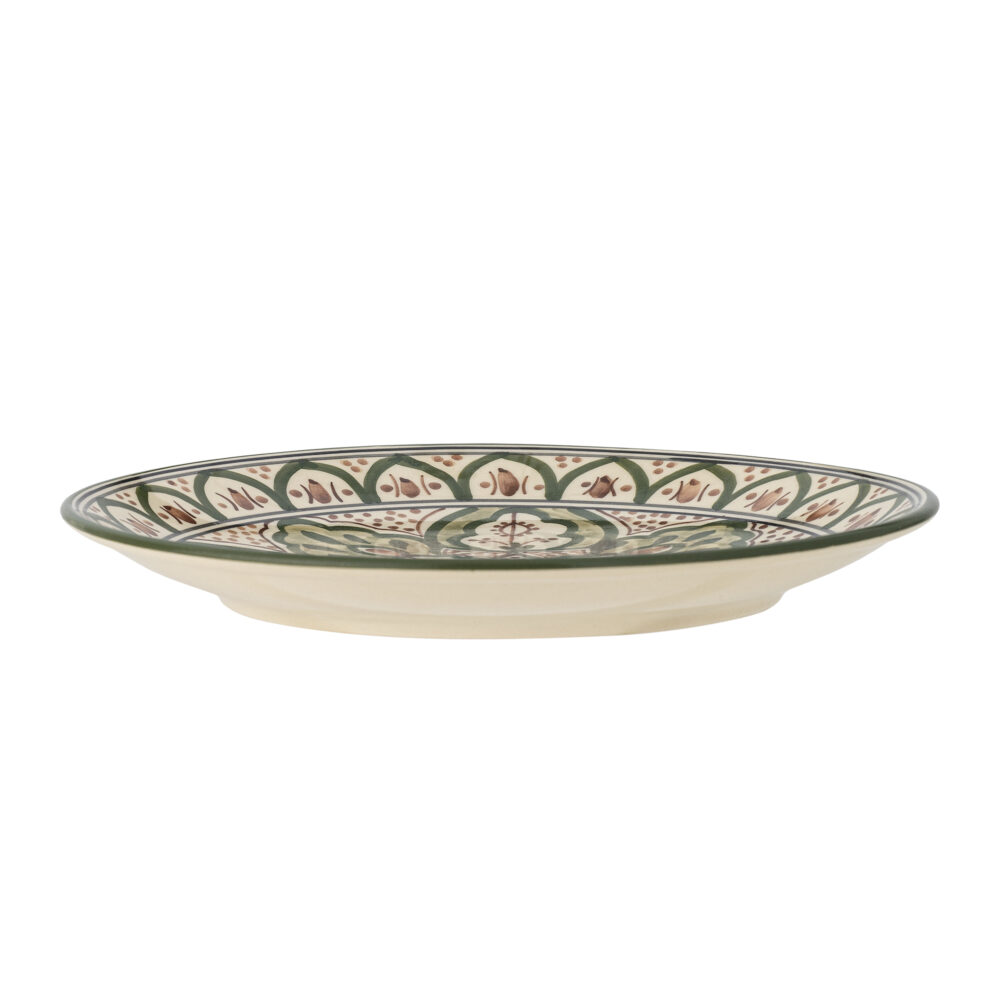 Karlie Plate, Green, Stoneware - Image 3