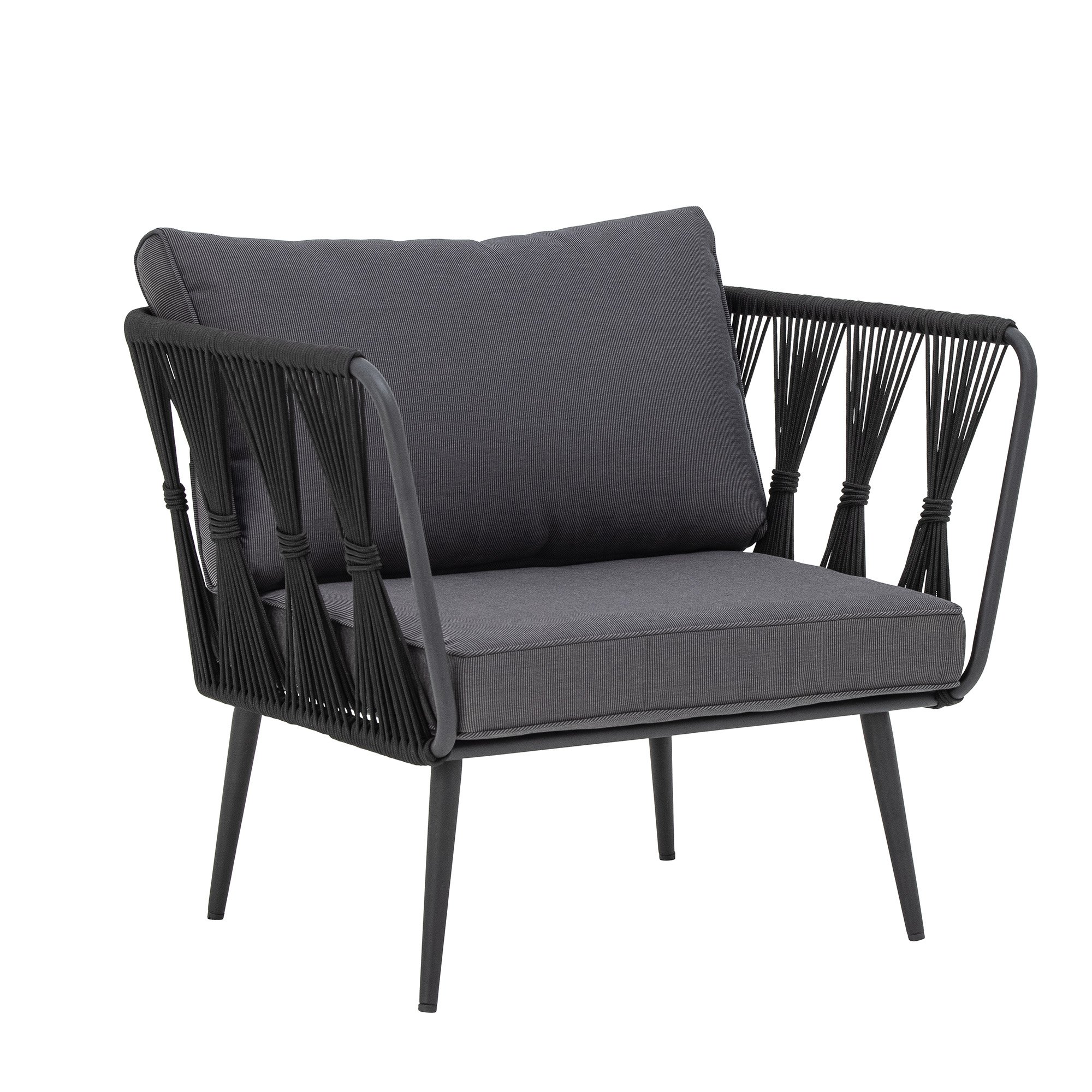 Pavone Lounge Chair, Black, Metal - Image 3