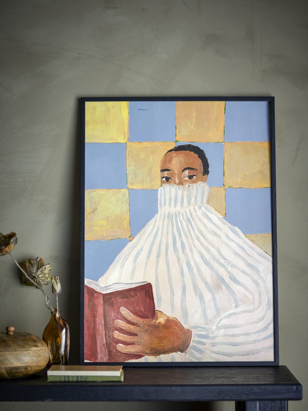Filicia Illustration w/ Frame, Black, Pine - Image 2