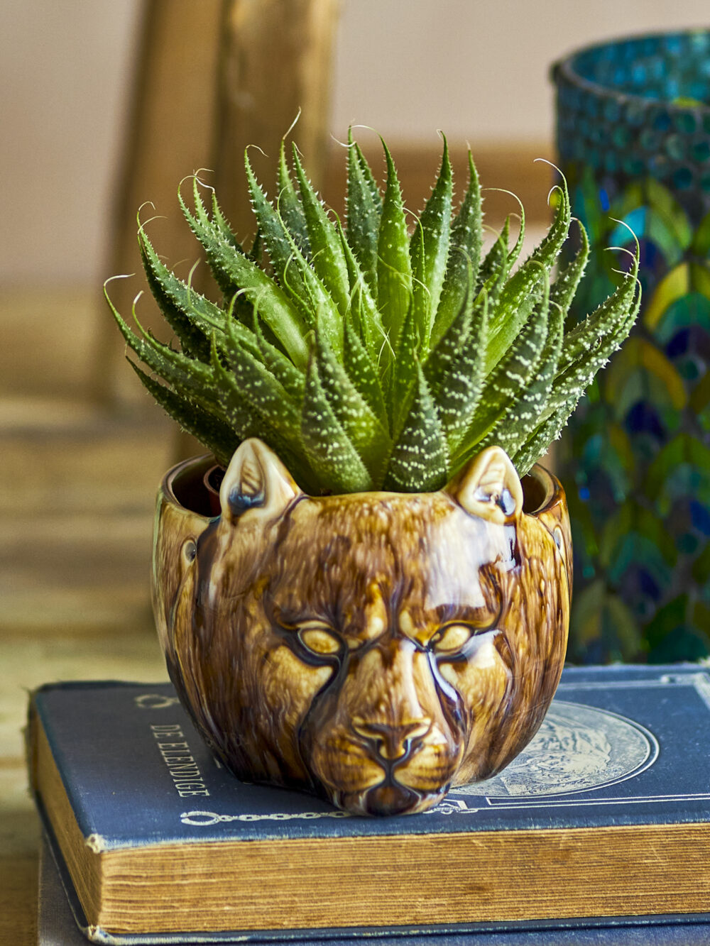 Abner Flowerpot, Brown, Stoneware - Image 3