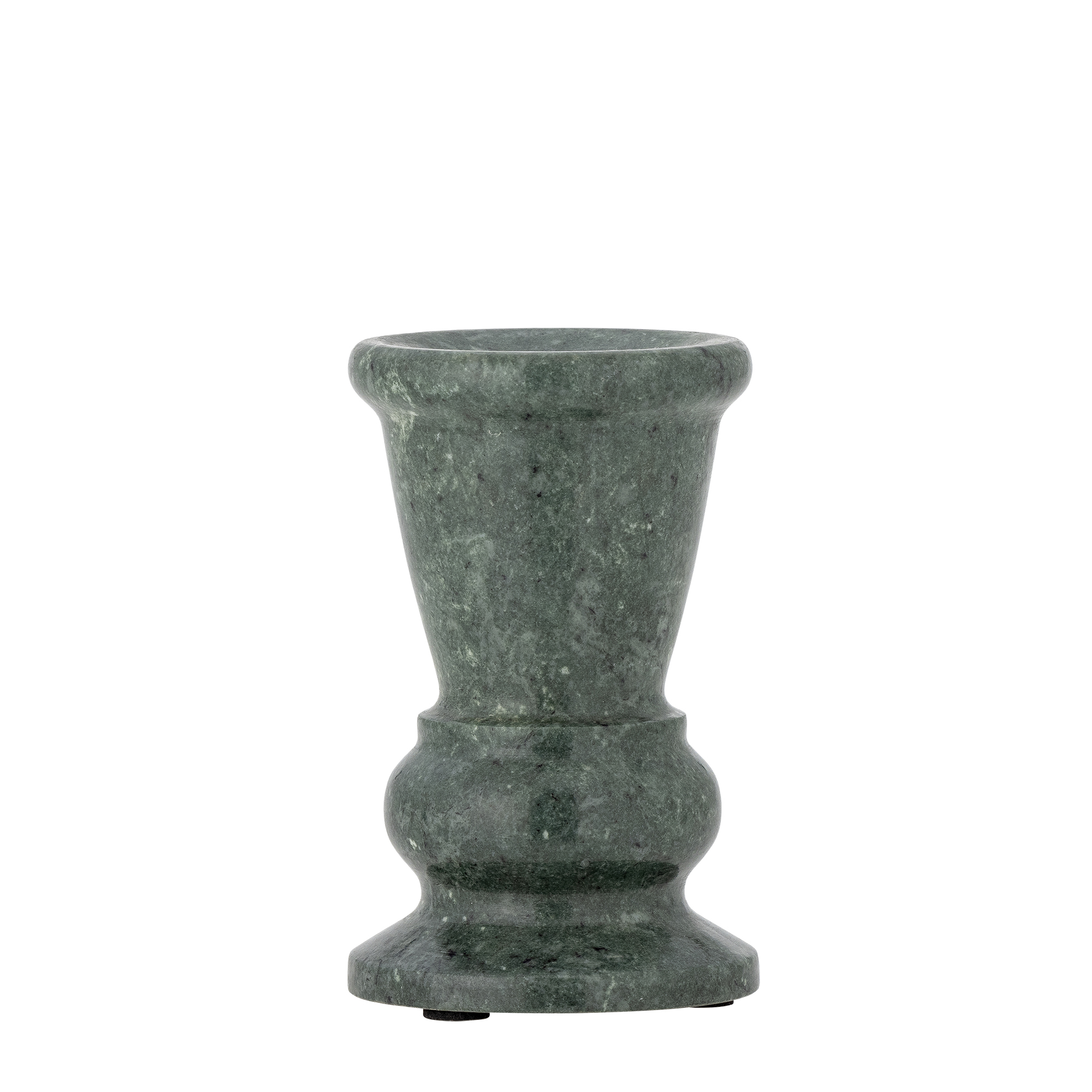 Sicilia Candle Holder, Green, Marble