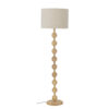 Giacoma Floor Lamp, Nature, Rubberwood