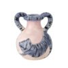 Ryker Candle Holder, Blue, Stoneware