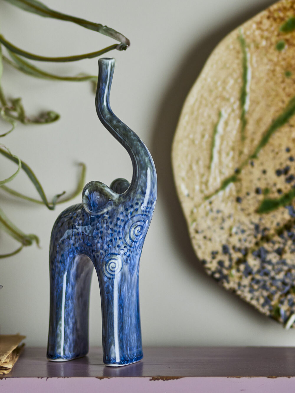 Longuro Deco, Blue, Stoneware - Image 3