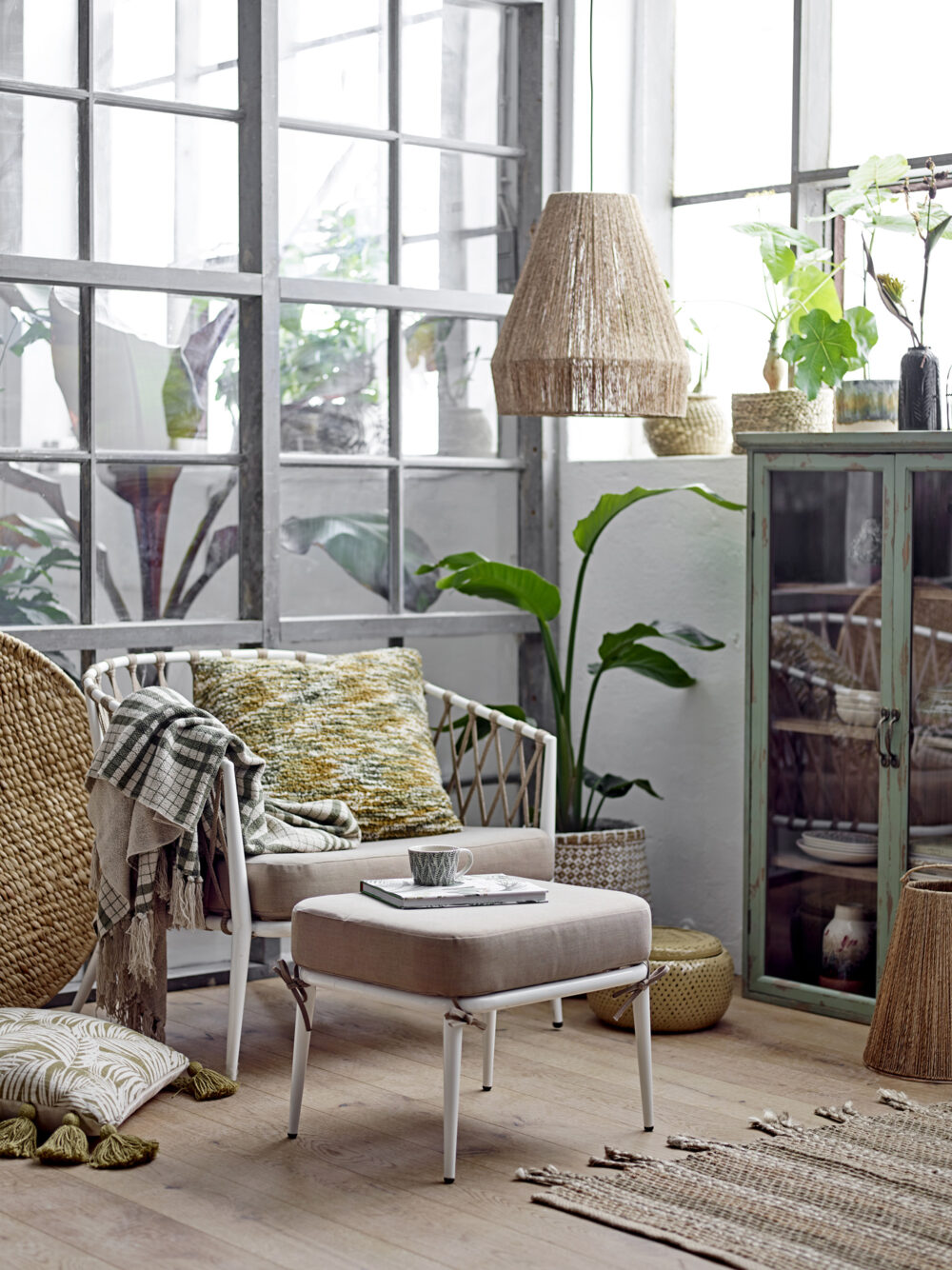 Hazem Cabinet, Green, Firwood - Image 5