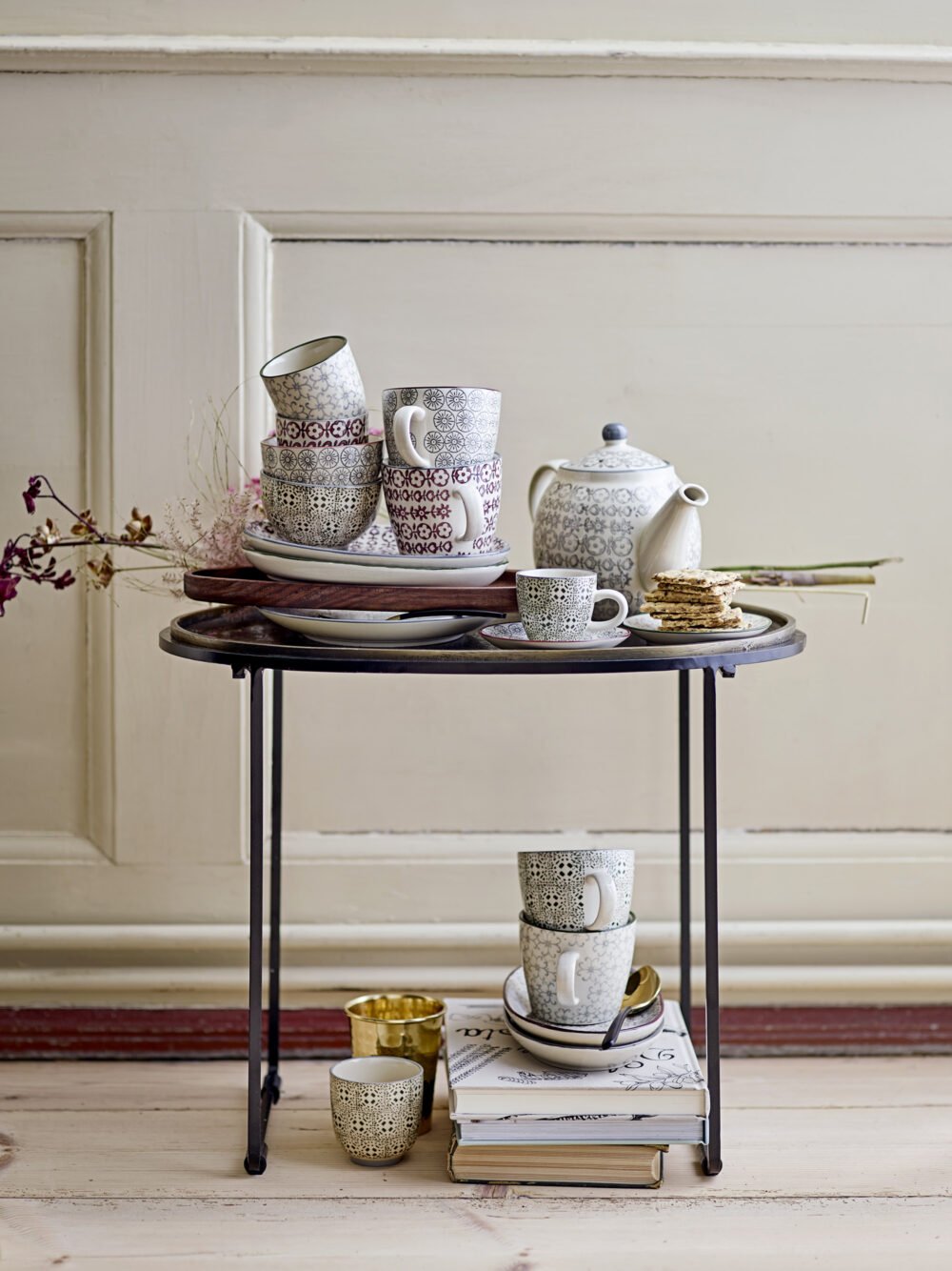 Karine Teapot, Grey, Stoneware - Image 4