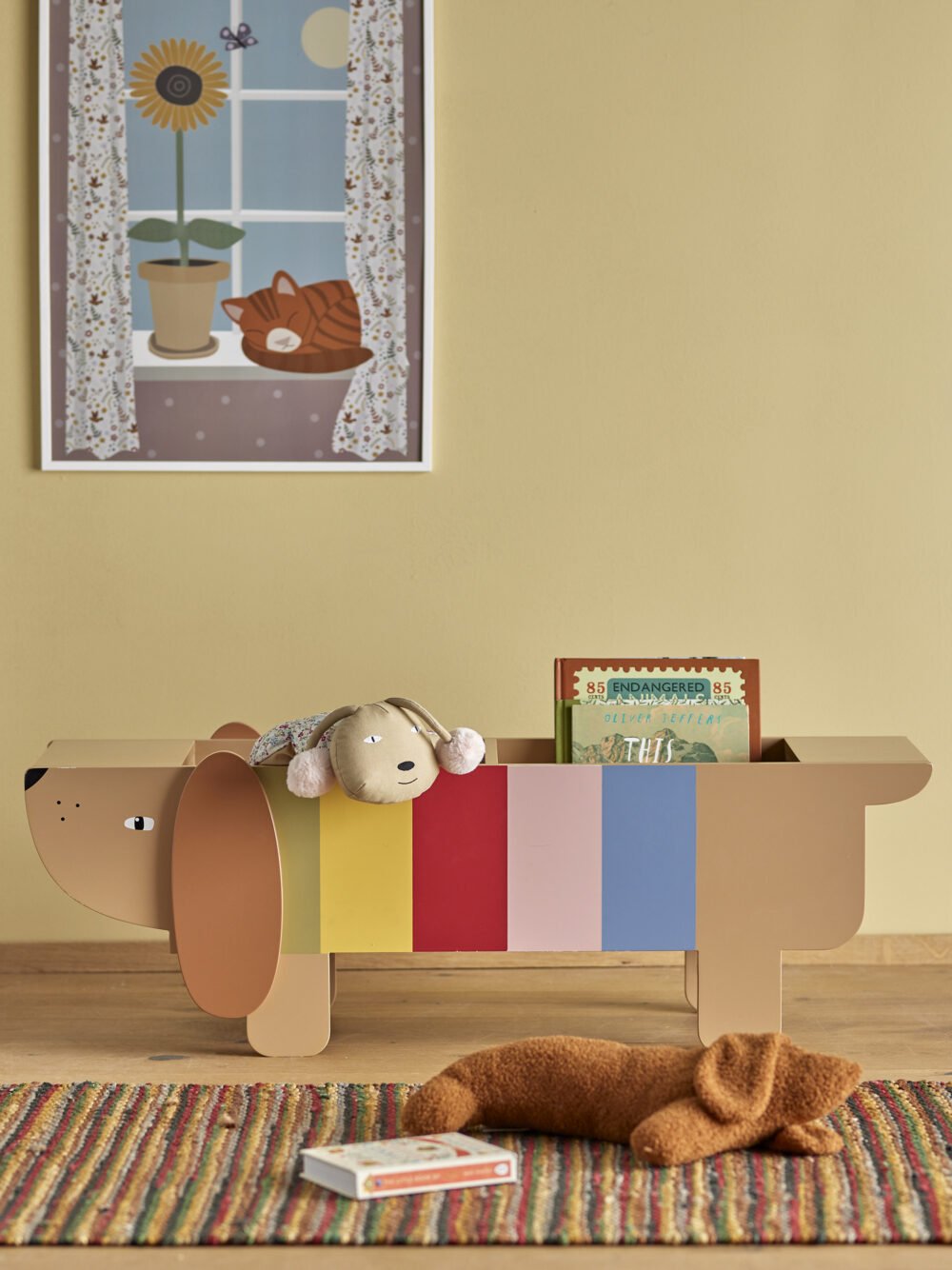 Charlie Book Stand, Brown, MDF - Image 5