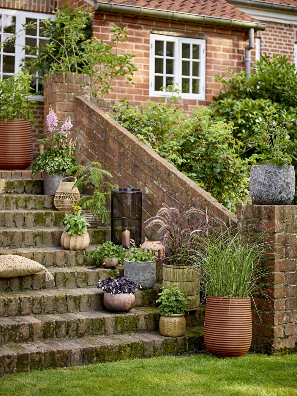 Conja Deco Flowerpot, Brown, Terracotta - Image 3