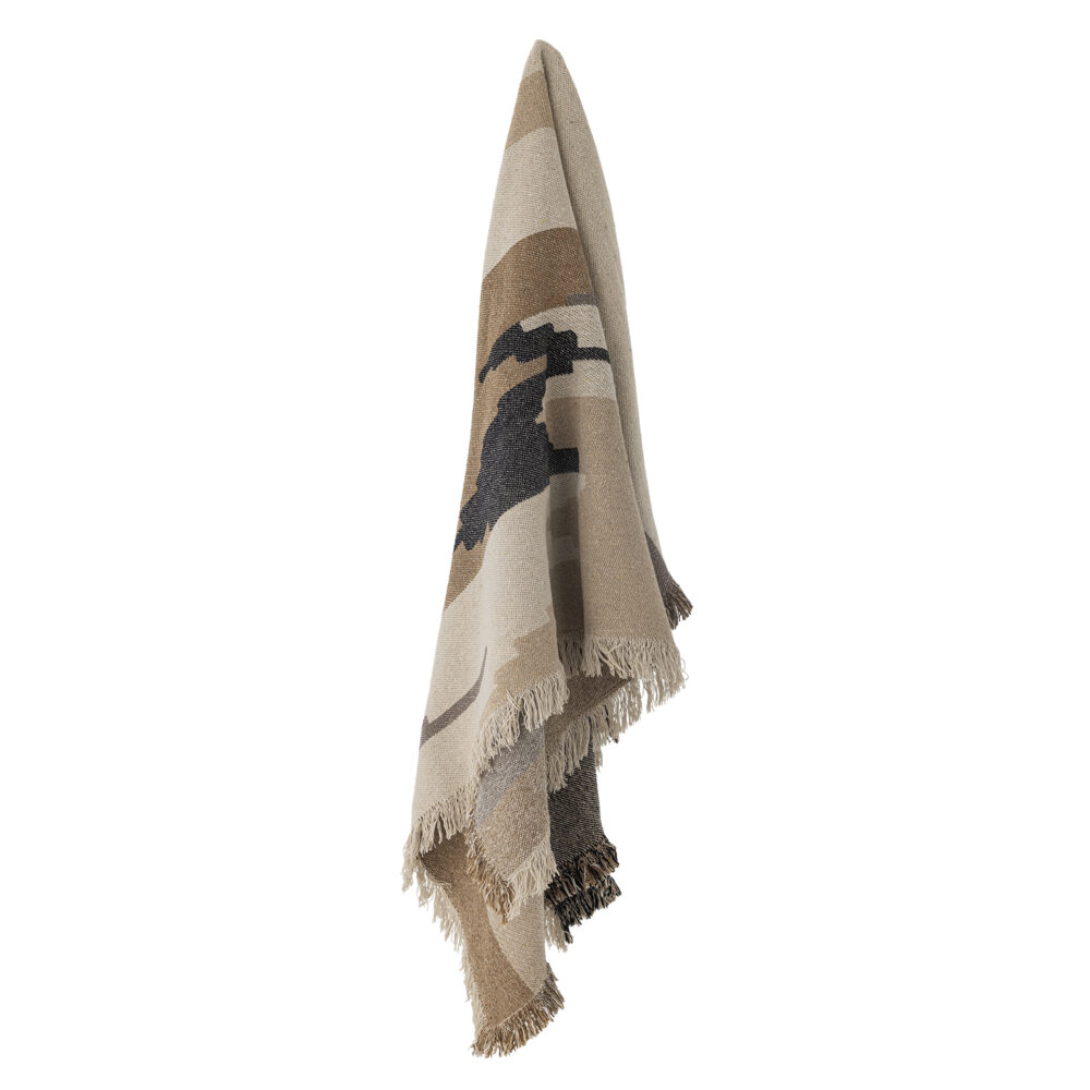 Maji Throw, Brown, Recycled Cotton - Image 3