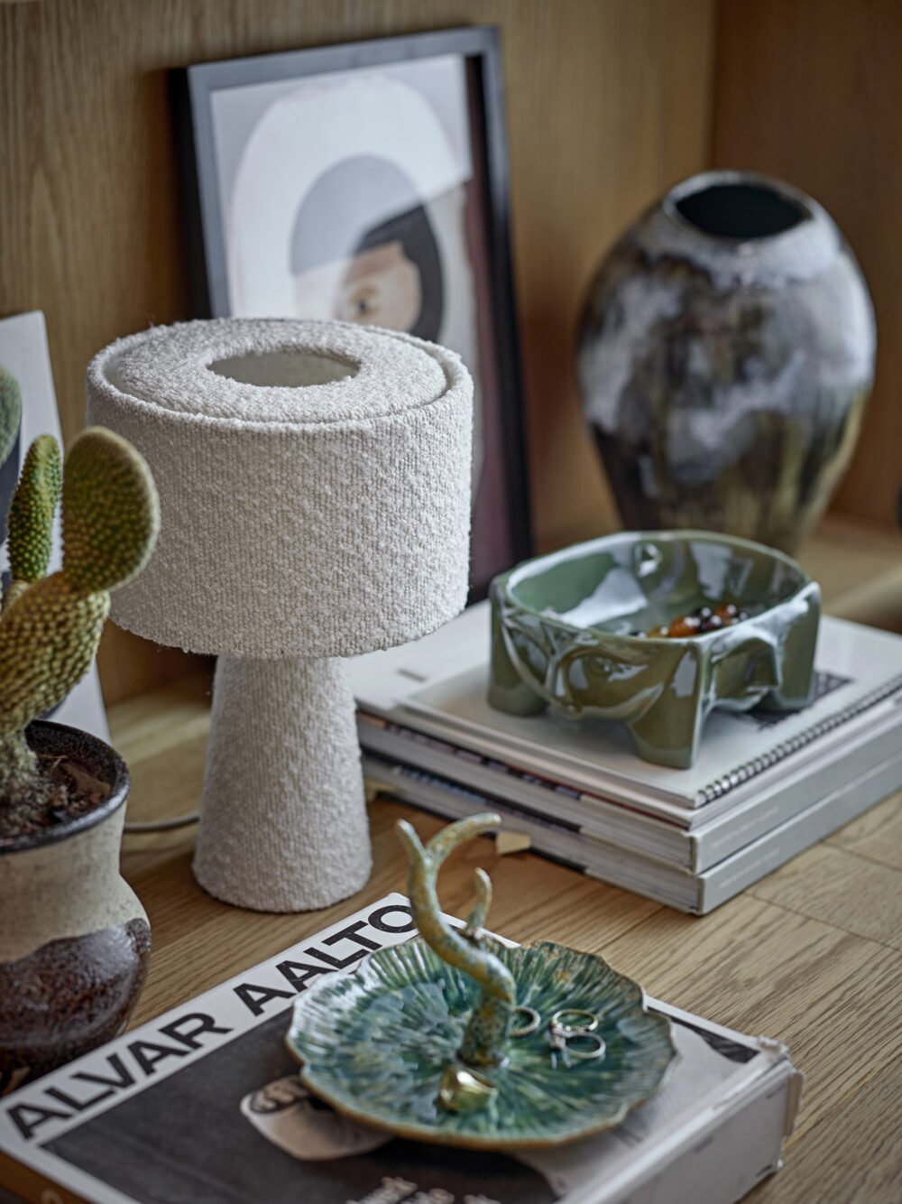 Emmie Table lamp, White, Polyester - Image 4