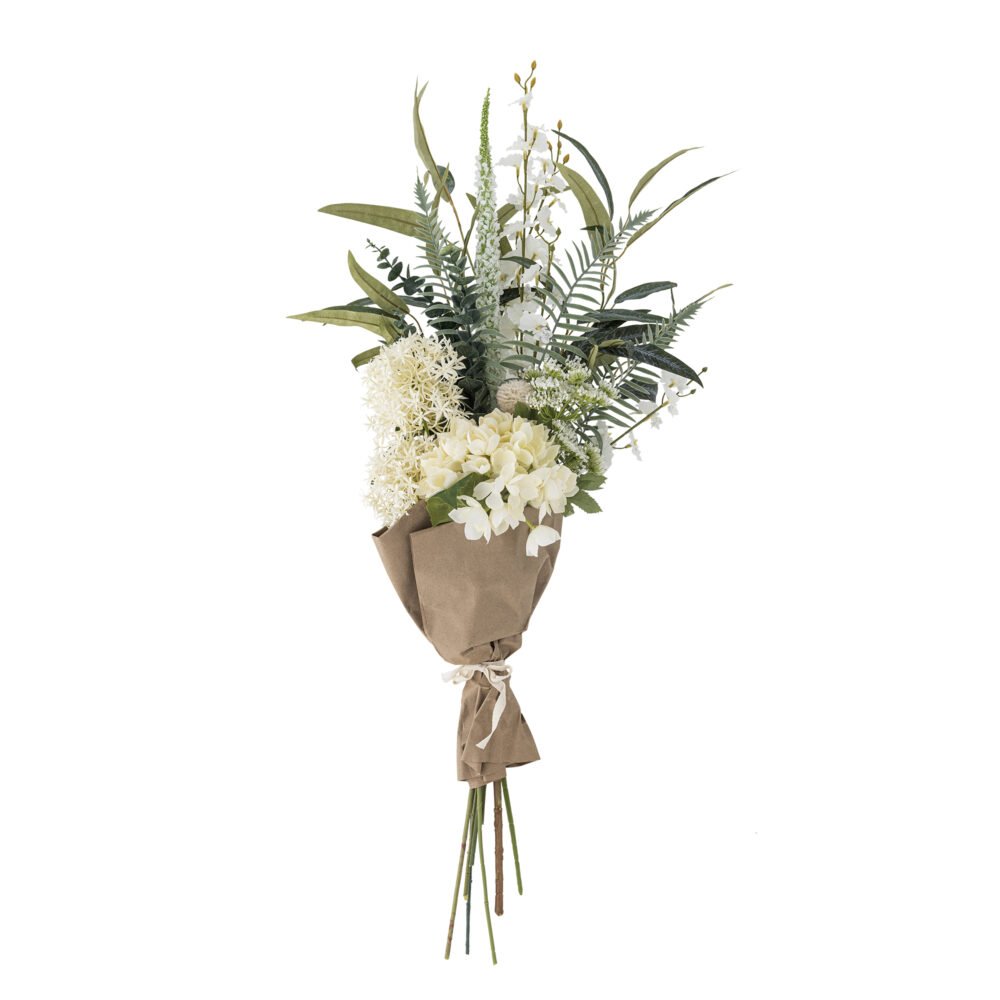 Symphonie Bouquet, White, Artificial Flowers - Image 3